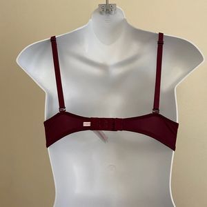 Victoria’s Secret Pink Burgundy Super Push Up Bra
